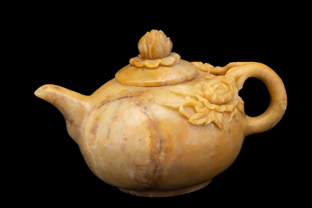 Carved Jadeite Chinese Teapot Auction