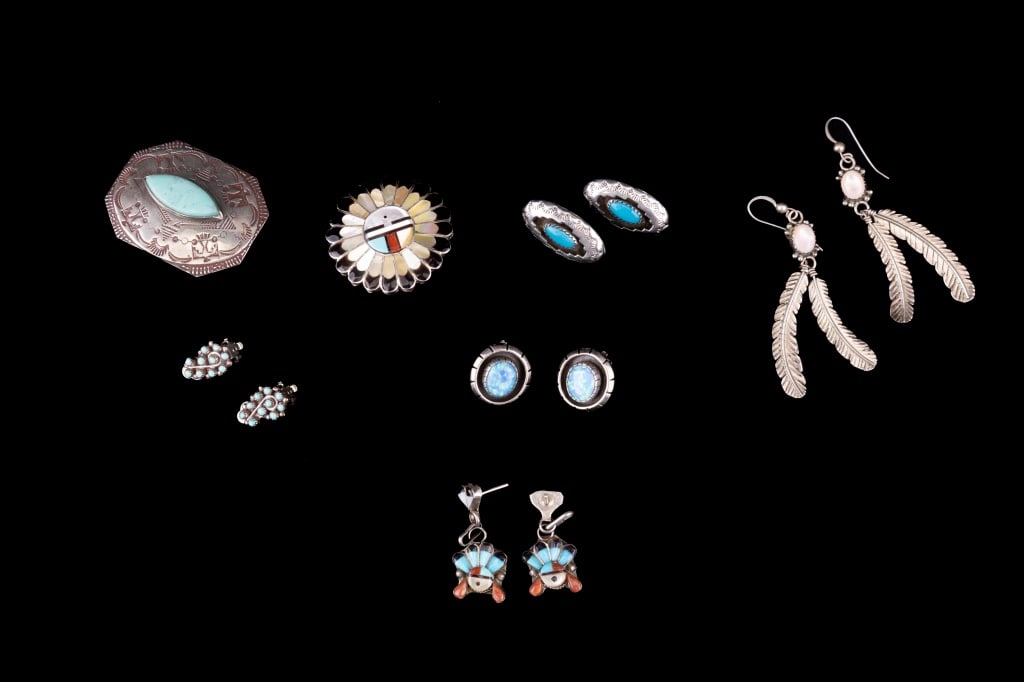 Native American Silver Signed Jewelry (1 of 7)