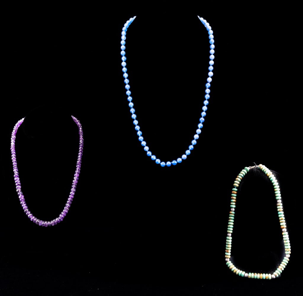 Artisan Turquoise & Amethyst Necklaces (3) (1 of 5)
