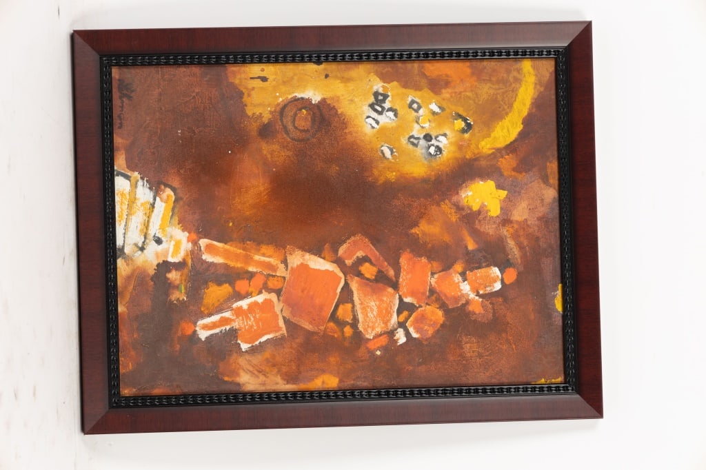 I. Lehman (20th C) Signed Painting of Clown (1 of 5)