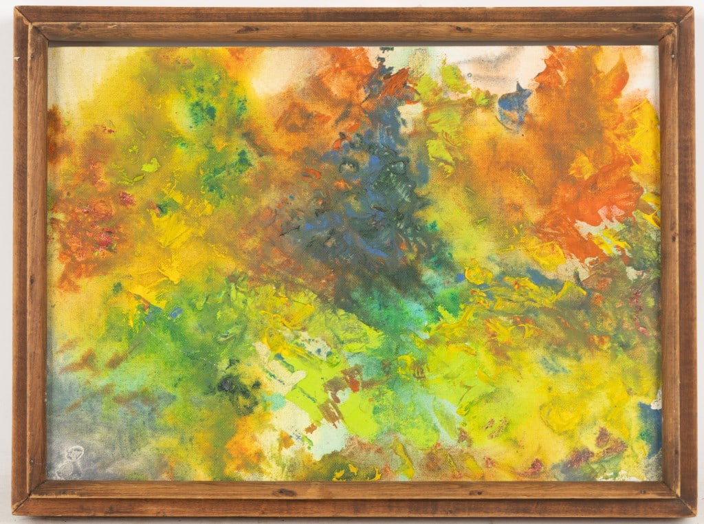 Irving Lehman (20th C) Abstract Summer Painting (1 of 5)