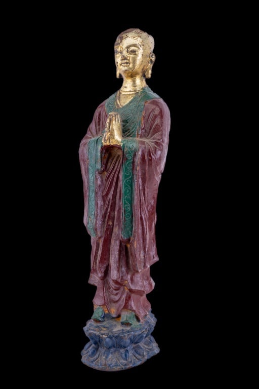 19th / 20th C Cast Iron Asian Statue (1 of 8)