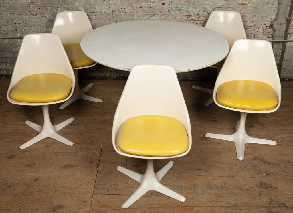 MCM Tulip Table and 5 Burke Chairs (1 of 8)