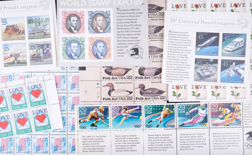 Collectible Unused Us Postage Stamps Auction