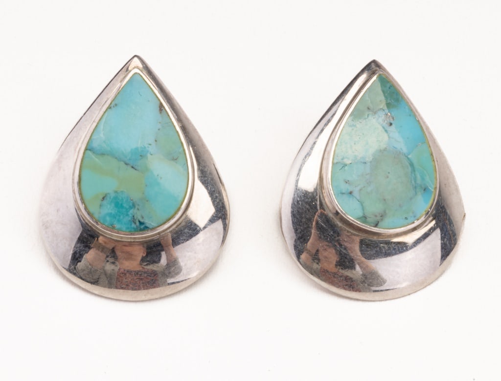 Turquoise Sterling Earrings (1 of 3)
