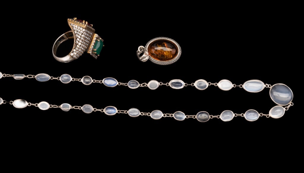 Designer Moonstone Sterling & Amber Collection (1 of 7)