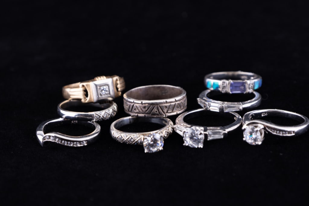 14K Gold, Diamond & Sterling Silver Rings (1 of 7)