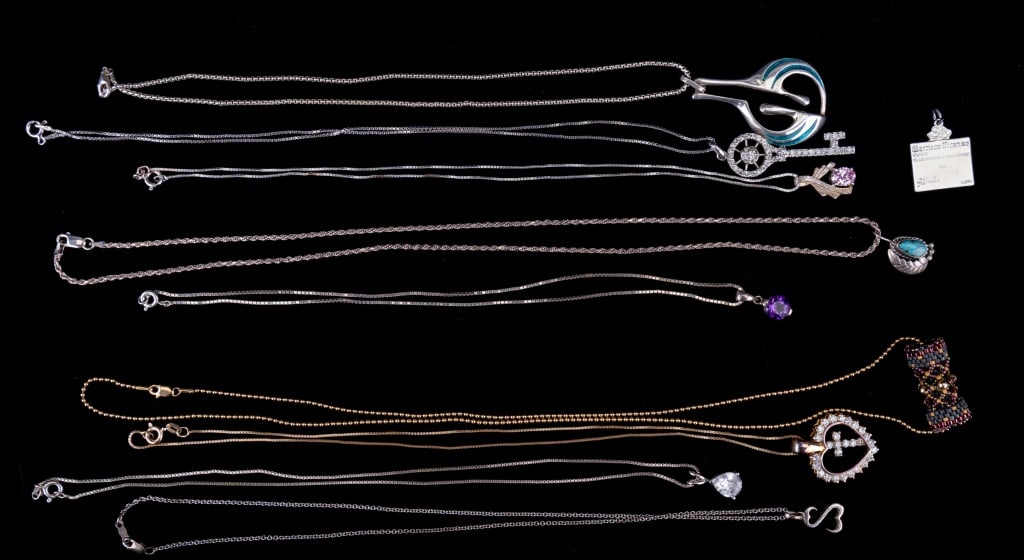 Sterling Silver Semi Precious Necklaces (1 of 7)