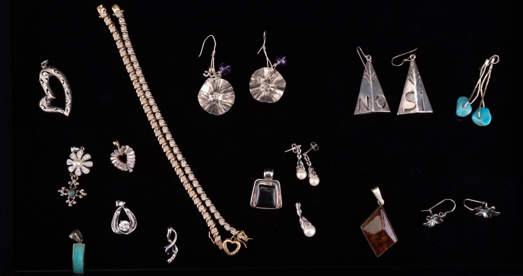 Sterling Silver Earrings, Pendants, Bracelets (1 of 7)