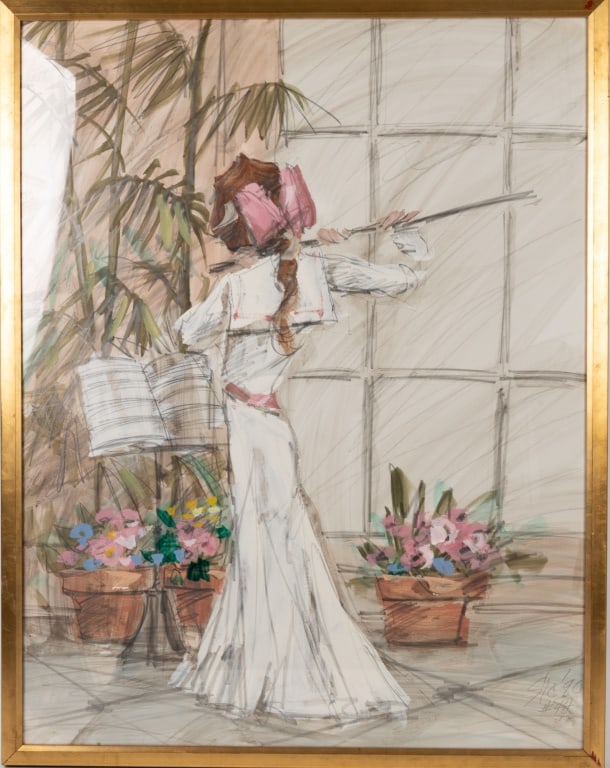 Cleda Simmons Large Painting "Minuet" (1 of 7)