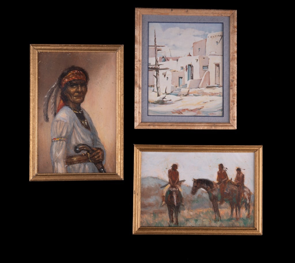 John Olson Native American Miniature Paintings (1 of 2)