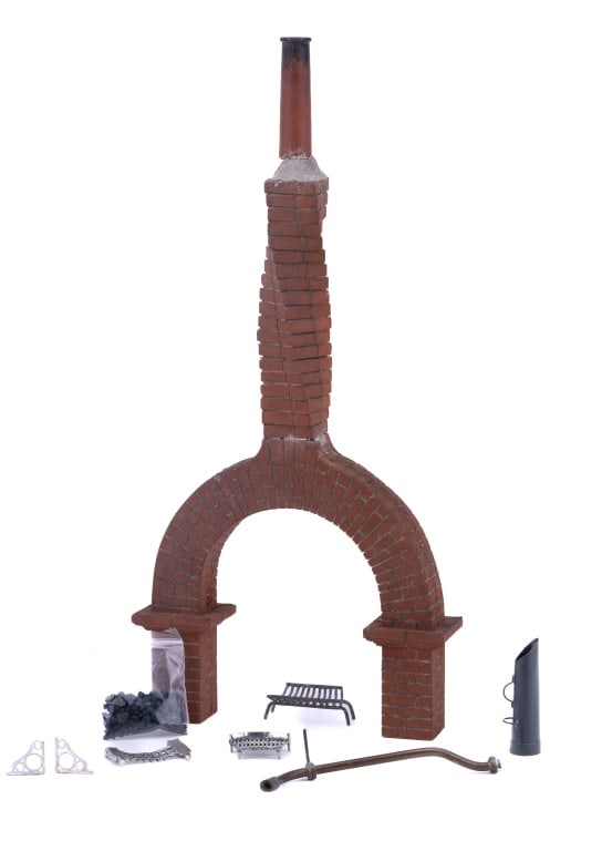 Brick Chimney & Vintage Fireplace Accessories (1 of 7)