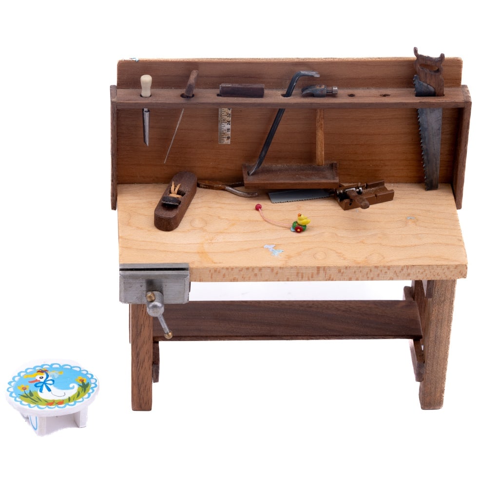 R.L. Sutton Workbench with Tools Miniatures (1 of 7)