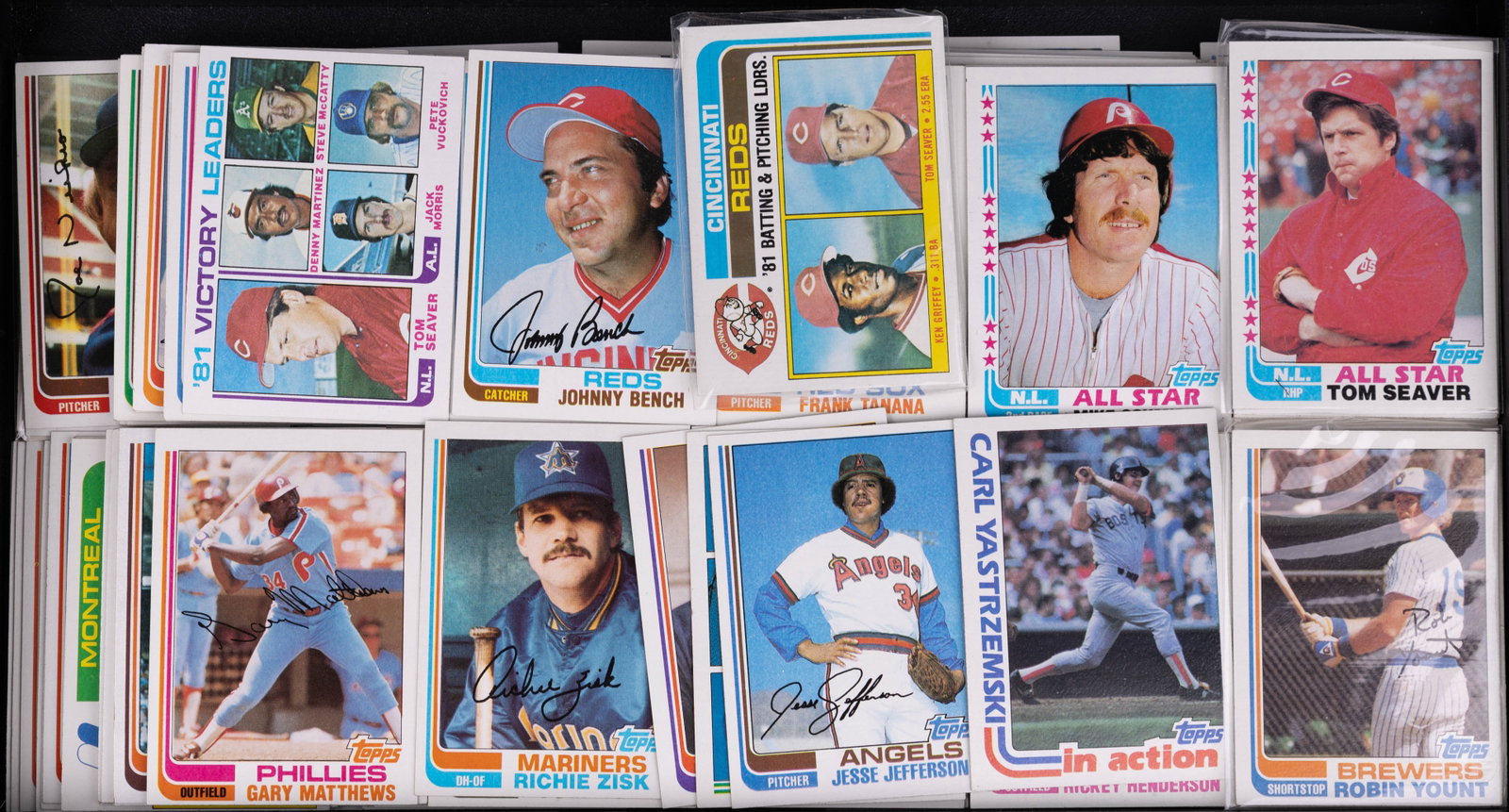 1980s Topps Baseball Trading Cards (325): 325 Topps baseball sports trading cards including teams Red sox, Reds, Brewers, Orioles and more.
