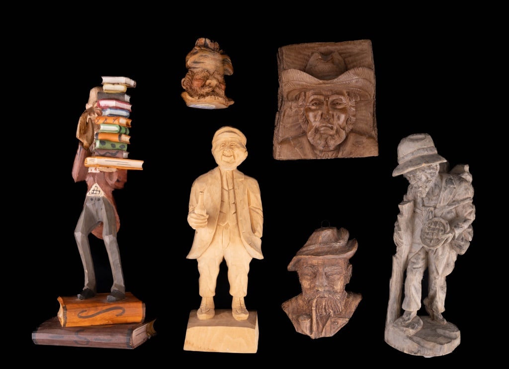 Belanger Carved Wooden Figures & Others (1 of 12)