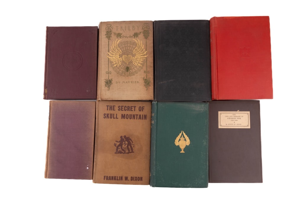 Trilby, Rousseau, Hardy Boys, Antique Novels (8) (1 of 17)
