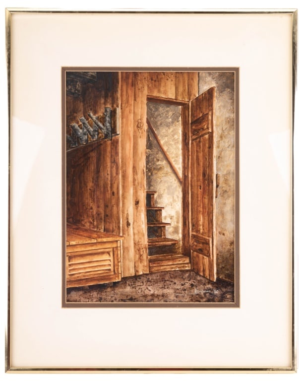 Bradley Hendershot (20/21st C) Original Watercolor (1 of 5)