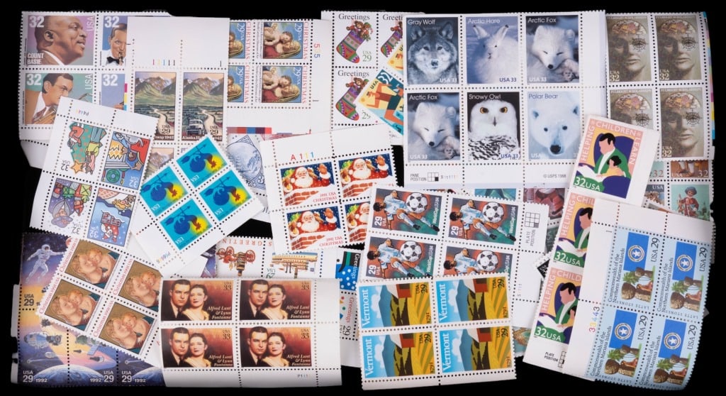 Plate Block U.S. Postage Stamps NEW (1 of 4)