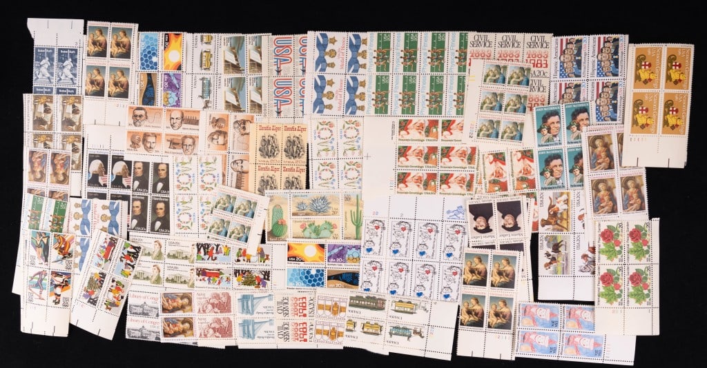 20 Cent U.S. Postage Stamp Plate Blocks (1 of 8)