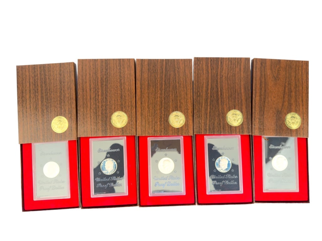 1971 U.S. Eisenhower Proof Dollar Coins (5) (1 of 6)