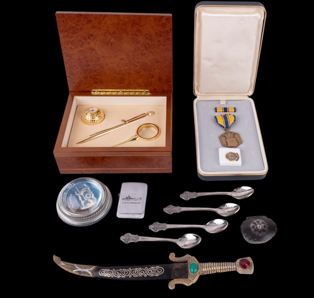 U.S. Military Ribbons, Zippo, USNA Desk Set, More (1 of 10)