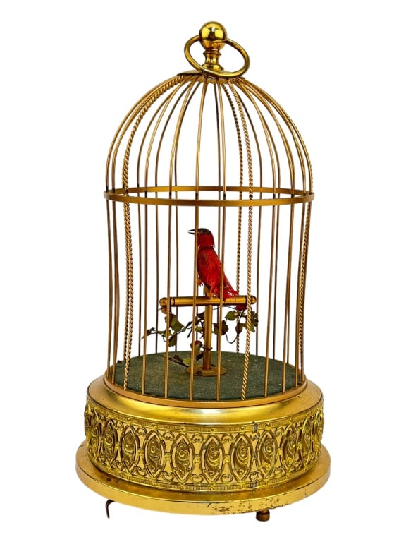 Automaton Red Bird with Working Sounds & Movements (1 of 4)