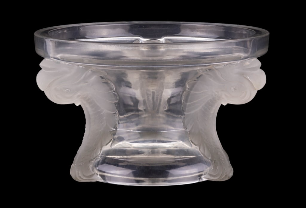 Frosted Dolphin Fish Glass Centerpiece (1 of 6)