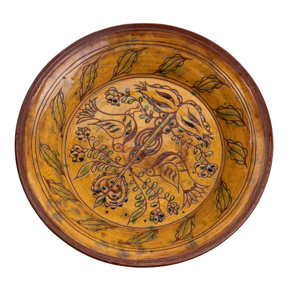 Foltz Redware Pottery Lancaster PA Charger (1 of 5)