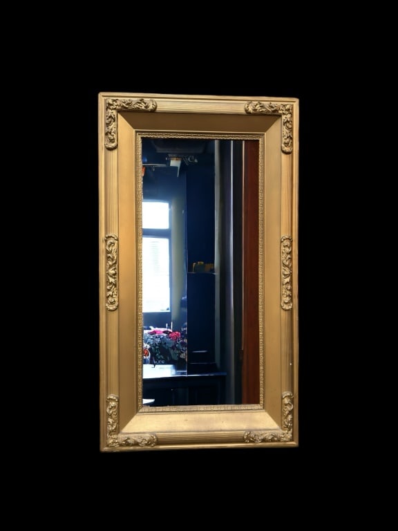 Large Beveled Glass Gilded Mirror (1 of 4)