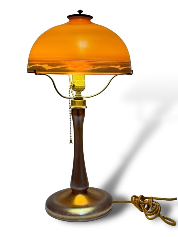 L.C. Tiffany Favrille Glass Table Lamp (1 of 15)