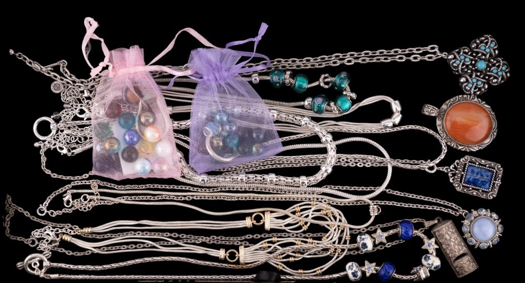 Sterling Silver Rings & Silver Tone Necklaces (1 of 8)