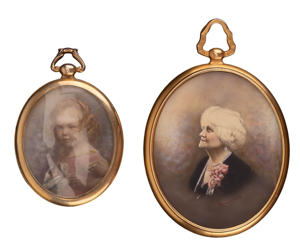 Sandeen & Flanders Hand Painted Mini Portraits (1 of 4)