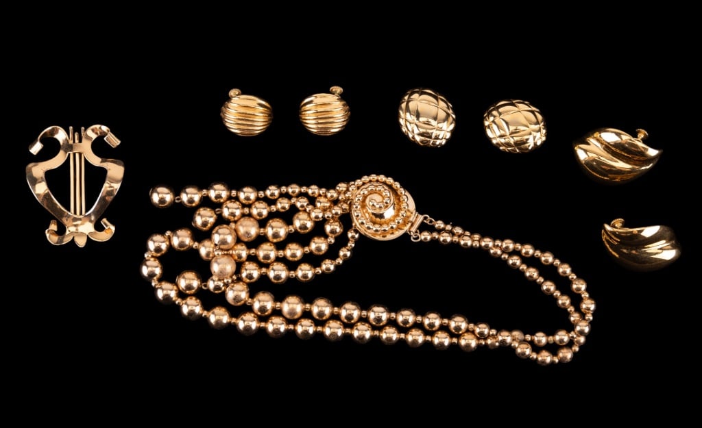 Napier Vintage Gold Tone & Sterling Jewelry (1 of 5)