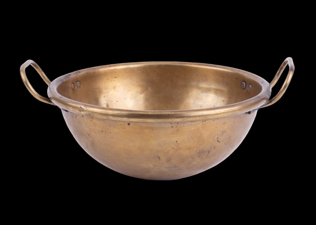 Double Handled All Brass Candy Pot (1 of 4)