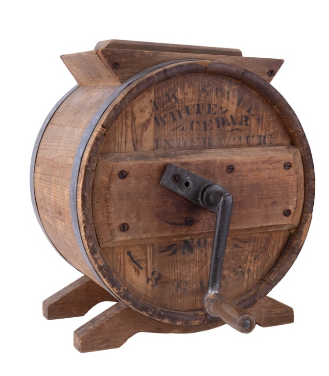 Antique White Cedar Butter Churn (1 of 6)