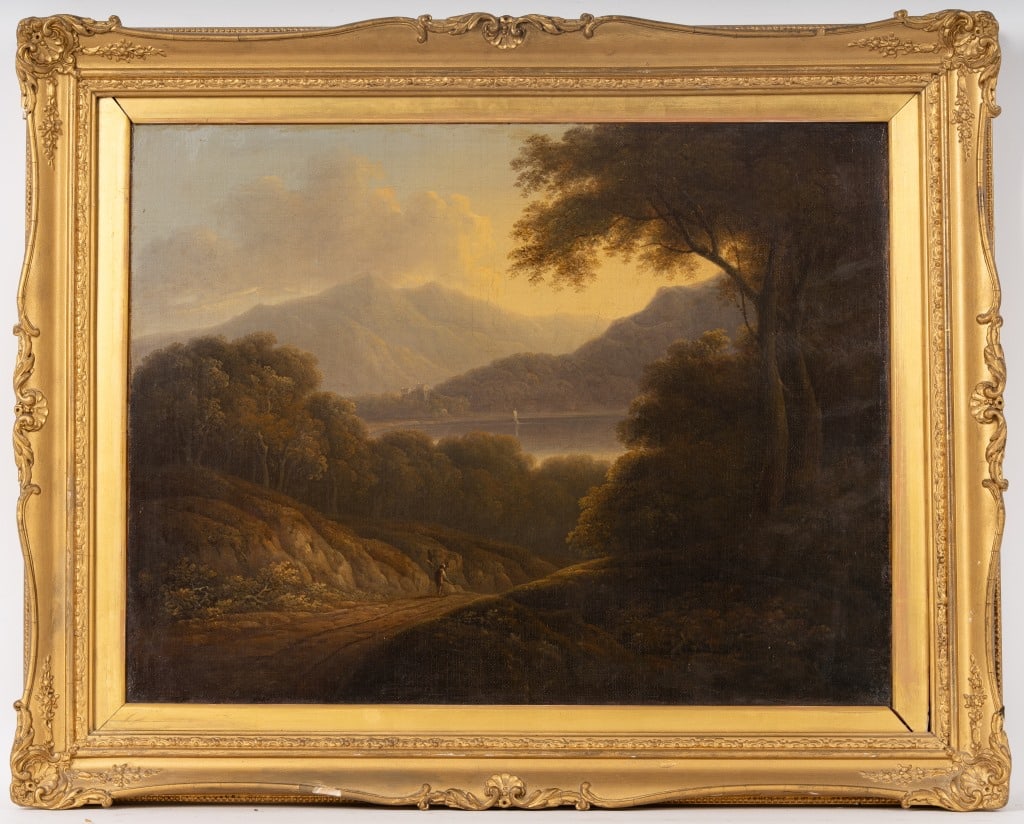 Early Oil on Canvas Landscape Painting (1 of 5)