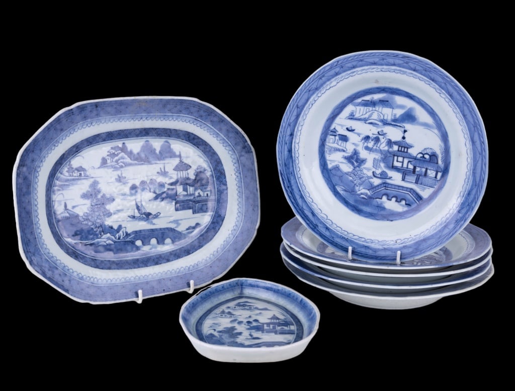 19th Cent. Canton Plates (1 of 9)