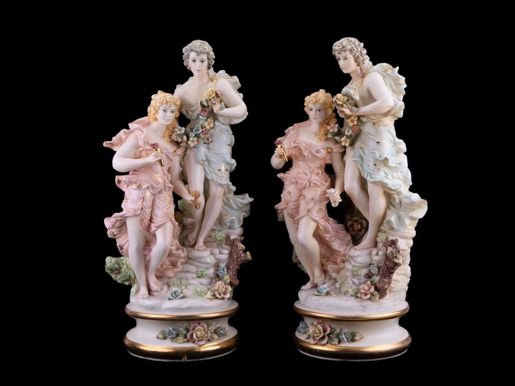 Pair of Large Figural Victorian Style Sculptures (1 of 13)