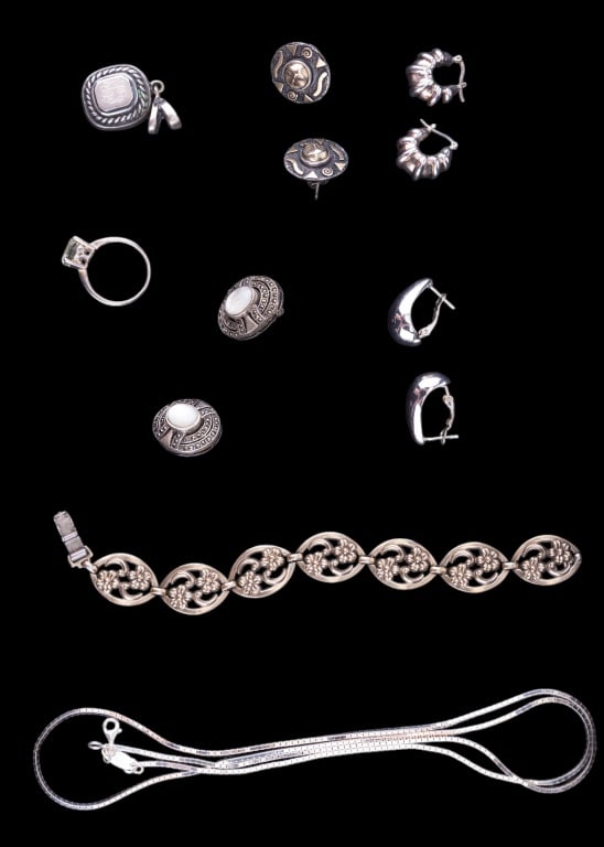 Sterling Silver Earrings, Ring, Pendant & More (1 of 9)