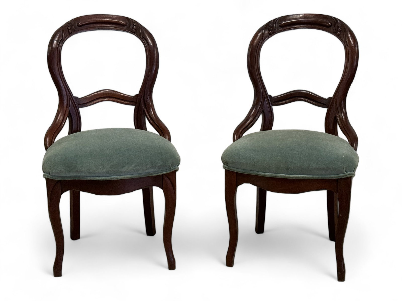 Victorian Hoopback Chairs: Victorian Hoopback Chairs measuring approximately