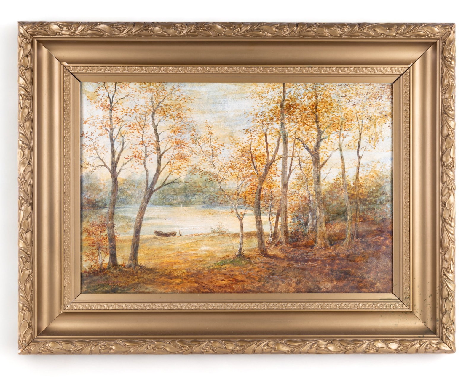 Berninger (Amer, 1897-1981) Signed Oil Painting: Large John E. Berninger (American, 1897 - 1981) signed vintage landscape oil painting. This large framed painting measures approx 34.5" x 42.5" OD and approx 24" x 32" without frame. Berninger was a P