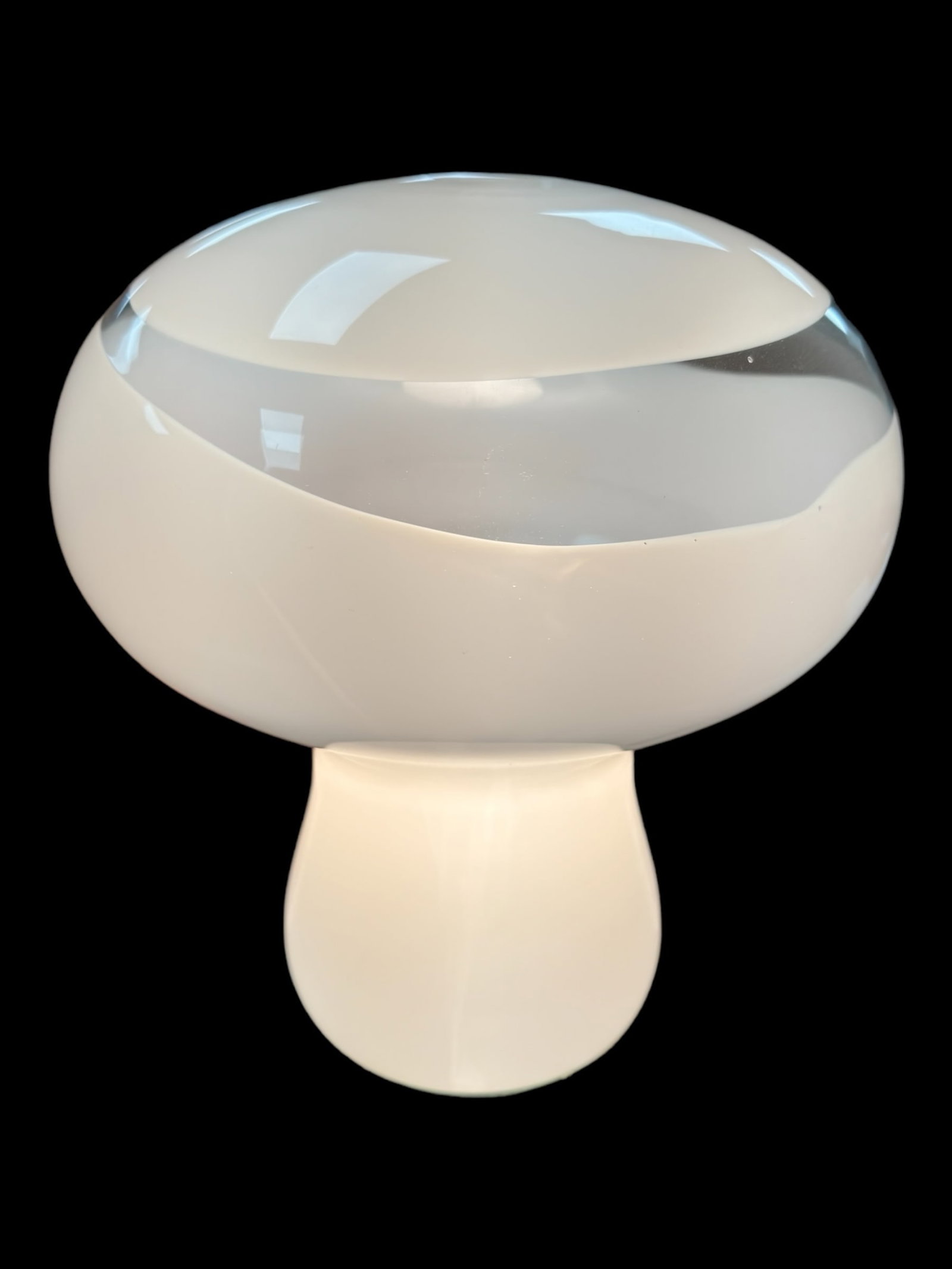 Leviton MCM Mushroom Light: Leviton genuine mid century modern mushroom shaped light. Measures approx 14" H x 11" W. Electrified and works. Leviton switch.