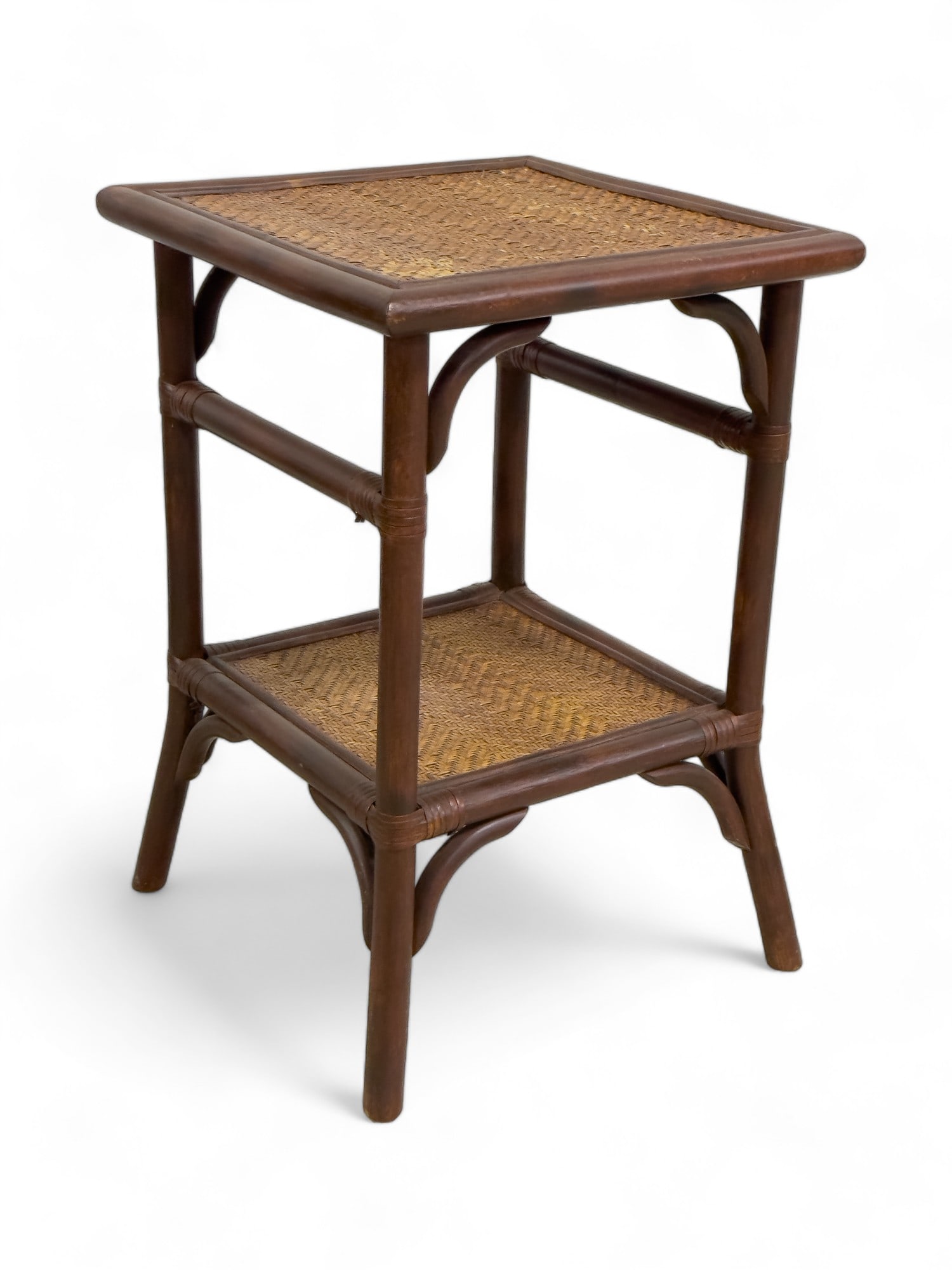 Wicker Style Side Table: Approx standard side table size as seen in photo