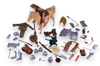 Marx Horse, Cowboy & Accessories
