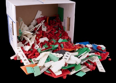 Vintage Game Pieces, Large Box