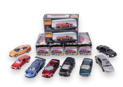 Vintage Diecast Cars & Display Cases