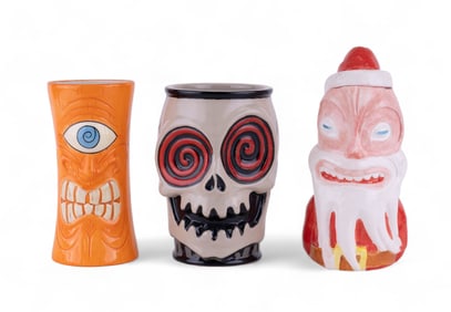 Santa & Other Character Tiki Mugs (3)