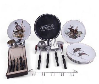 MCM Style Table Items, Bronson Duck Plates