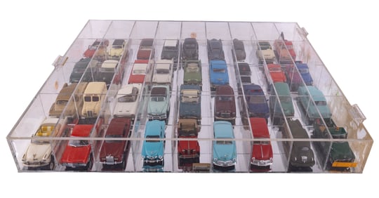 Diecast Model Cars & Trucks W/ Display (36)