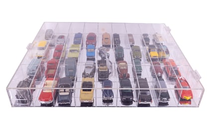 Diecast Model Cars & Trucks W/ Display (36)